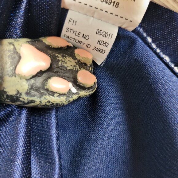 Vintage St. Louis Rams shirt Women's 2XL Blue NFL Bling mesh V-neck embroidered. - Picture 16 of 16